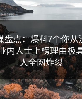 蜜桃传媒盘点：爆料7个你从没注意的细节，业内人士上榜理由极具爆点令人全网炸裂
